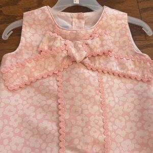 Bella Bliss Floral Pink Sleeveless Dress